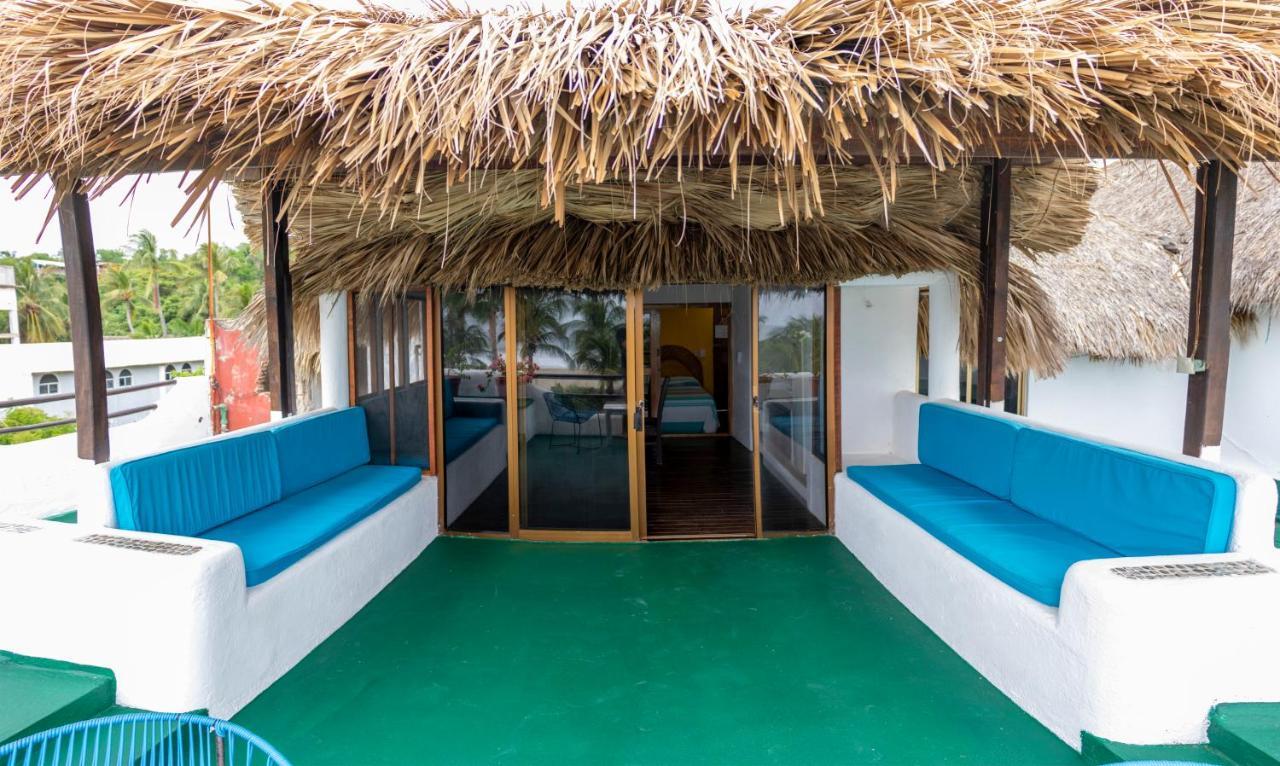 Hotel Bungalows Acuario Пуерто Ескондидо Екстериор снимка